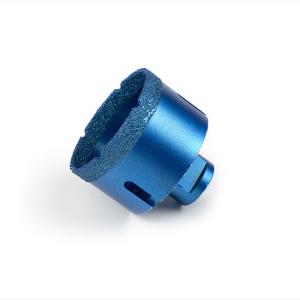 China Blue 15mm Vacuum Brazed Diamond Core Bits Durable Anti Corrosion factory