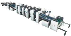 China 1mm-10mm Corrugated Box Folder Gluer Machine 250m/Min High Speed factory
