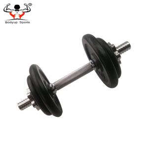 China Multi Weight Adjustable Fitness Equipment Dumbbells With Durable Cast Iron Plates Covered factory