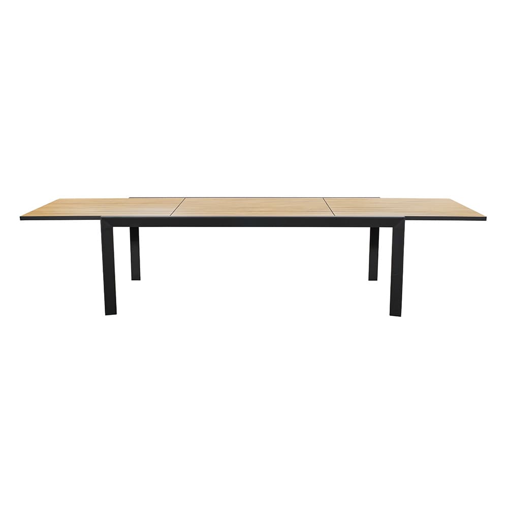 Y Mail Packing 8 Seater Outdoor Dining Set with Metal Furniture and Teak Wood Table