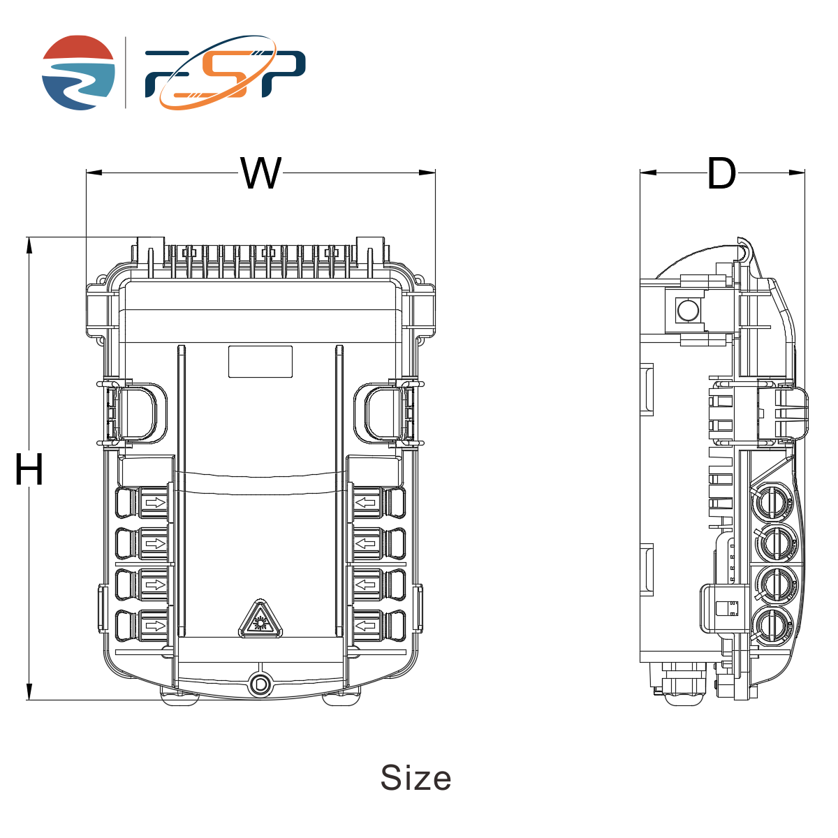5 Outdoor Fiber Optic Terminal Box IP65 Waterproof for FTTx and Network Distribution