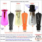 Metallic Gold Pink Plating Champagne Bottle Sippers For Mini Wine Bottle