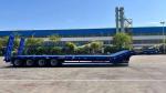 80T Lowbed Trailer Transport Construction Machinery Equipment Such As Excavator