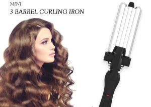 China Ceramic Plate Triple Barrel Waver Hair Styling Tools Curling Iron Wand factory