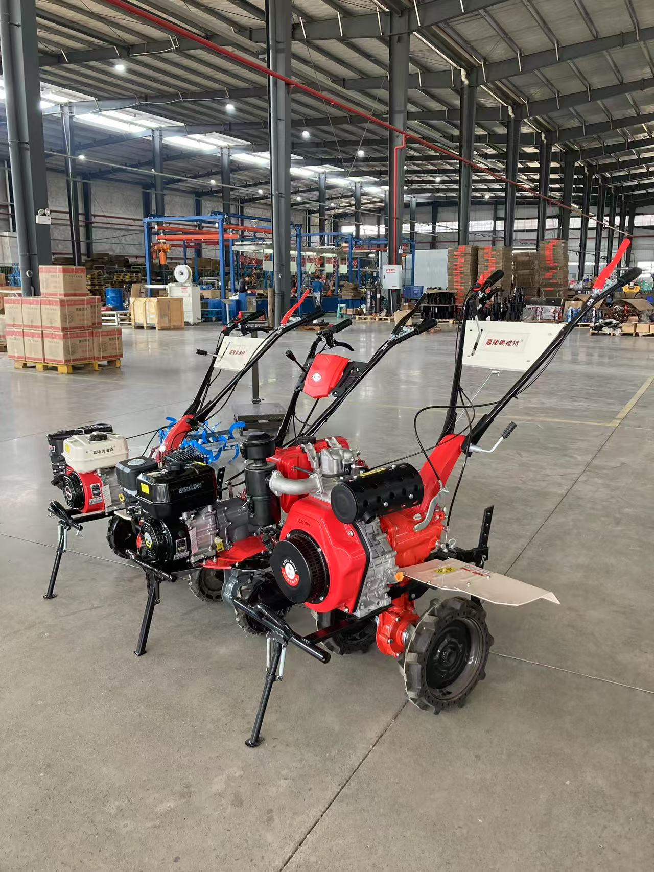 Straight Turn Towing Hand Held Cultivator 171F Gasoline Gear Micro Rotary Power Hand Tractor