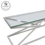 Glass Top 200x45x45cm Stainless Steel TV Stand For Living Home