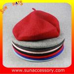 AK17043 Sun Accessory advertising winter knitted beanie beret hats for girls