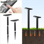 50 Lumens Solar Garden Lights Black and Eco-Friendly for Pathways