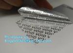open void security label/ material, warranty sticker void if tampered,Serial