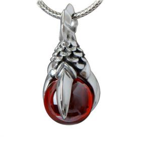 China Vintage Thailand Sterling Silver Dragon Claw Garnet Pendant Necklace for Men for Women(N6030810) factory