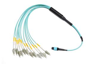 China LSZH Fiber Optic Cable Patch Cord , 12 / 24 Core Lc Fiber Patch Cord For Patch Panel factory