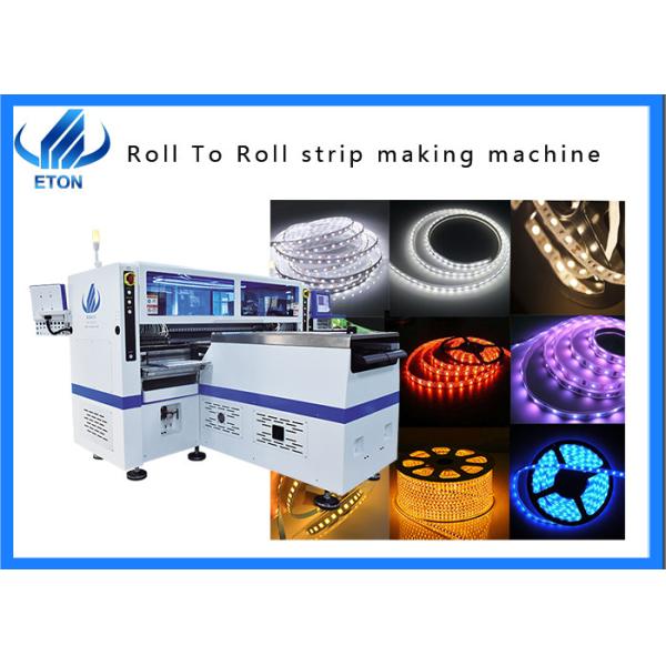 China 136 heads LED flexible strip mounting machine with SMD chip making mounter factory
