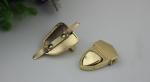 Promotional bag metal fittings handbag locks modern light gold push lock for