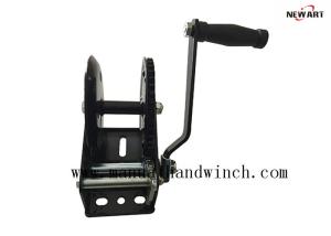 China 1000lb Hand Winch Lifting Tool / Small Boat Winch / Mini Hand Crank Winch For Trailer factory