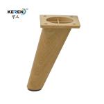 KR-P0334W1 152mm Angle Replacement Plastic Couch Legs Chair Extenders Wood Color