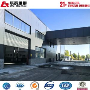 Steel Structure Car Showroom with Thermal Insulation and Long Span