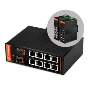 China Gigabit Central Ethernet Switch,managed,8x10/100/1000Base-TX + 2x1000Base-FX SFP factory