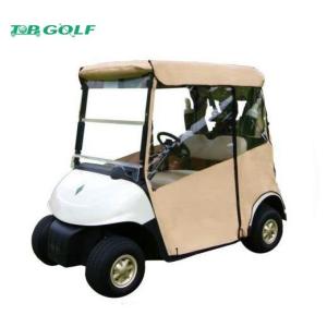 China Door Works Golf Cart Enclosures With Rear Seat White Dual U - Shaped Zippers factory