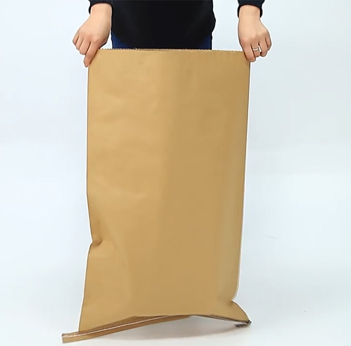 Customized Sewn Open Mouth Multiwall Paper Bags For Building Material