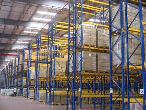 China Universal Single Access Selective Pallet Rack With Cold Rolled Steel , 500KG factory