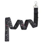 Black Nylon Clothing Tape Measure Metric Imperial Measurement Tool For