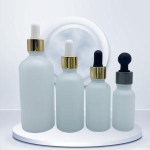 China 100ml 150ml Frosted Glass Serum Bottle Skincare Aromatherapy Dropper Bottles factory