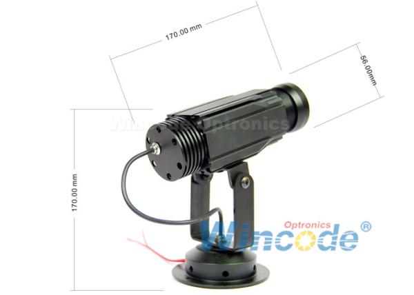 12W Portable Led Projector Aluminum Section , Led Logo Door Projector Lights