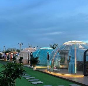 China Luxury Outdoor Transparent Inflatable Bubble Lodge for Camping and Hotel Tent Comfortable House Dome Design factory