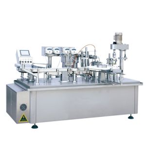 China Vacuum Small Bottle 500ml 1.2kw Liquid Filling Machine on sale