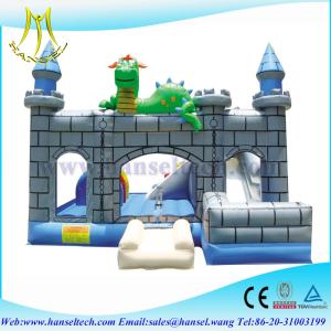China Hansel New design large giant commercial rental use inflatable obstacle bouncer factory