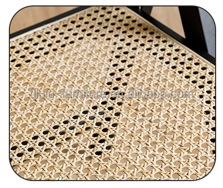 Rustic Style Solid Wood Rattan Folding Chairs for Events Optional Colors and Durable Design