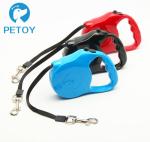 Outdoor Walking Retractable Pet Leashes Chew Proof Customized Color