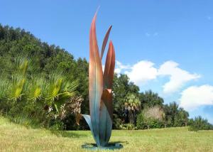 China Bronze Sculptures for Outdoors Bronze Flower Sculpture factory