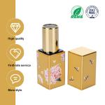 3.5g Gold Chinese Style Plastic Lip Balm Blue Container Customized