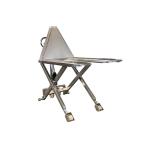 1 Ton Manual Single Scissor Lift Table Stainless Steel Pallet Jack 31.50in