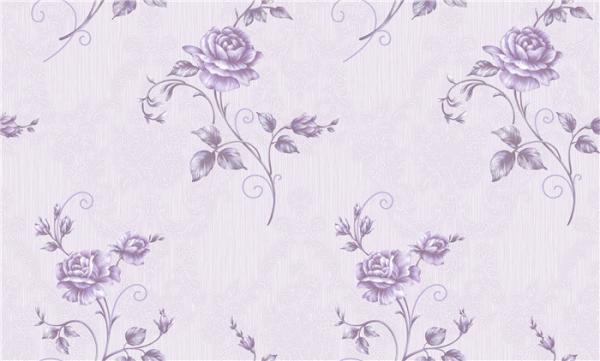 Textured Flower Decorative Wall Coverings For Bedchamber / Sitting Room