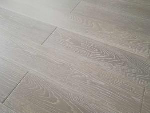 China light grey washed Russian Oak Engineered wood flooring, premium AB grade factory