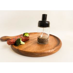 China The Lid Comes With A Plastic Spoon Customizable Manual Spice Jars factory