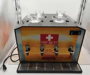 China four independent tanks shot chiller dispenser with CE and RoHs certificate factory