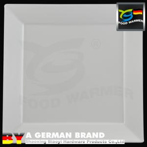 China 6&quot; Square High Temperature Resistant White Porcelain Square Rim Plate factory
