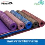 Virson eco jute cloth pvc yoga mat.chepst gym/fitness yoga mat. pvc yoga mat