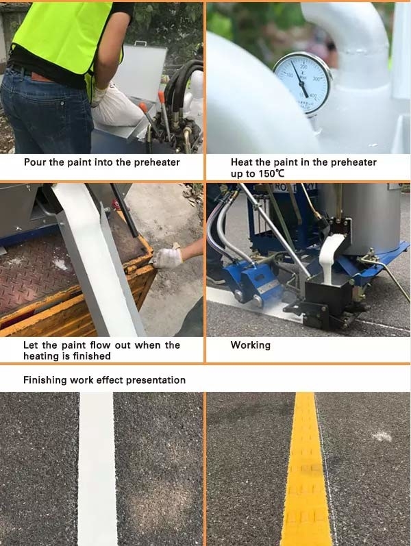 Thermoplastic Paint for Road Marking with Bright and Reflective Coating