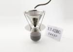 Eco - Friendly Stainless Steel Coffee Dripper Reusable With Separating Stand