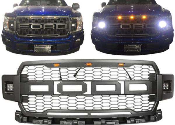 Wholesaler Ford 2018 New F150 Car Front Grille With Daytime Running Light Black