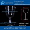 Buy cheap PS clear disposable plastic red wine / champagne glasses and cups 3.3 oz /100ml from wholesalers