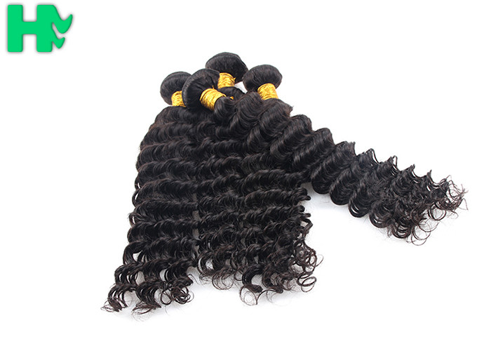 Natural Black Real Deep Wave Human Hair Grade 9A Full Cuticle Aligned