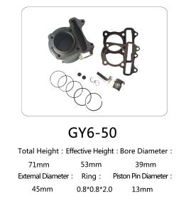 China Motorcycle Cylinder Aluminum Engine Block Kit For Honda Halma Series factory