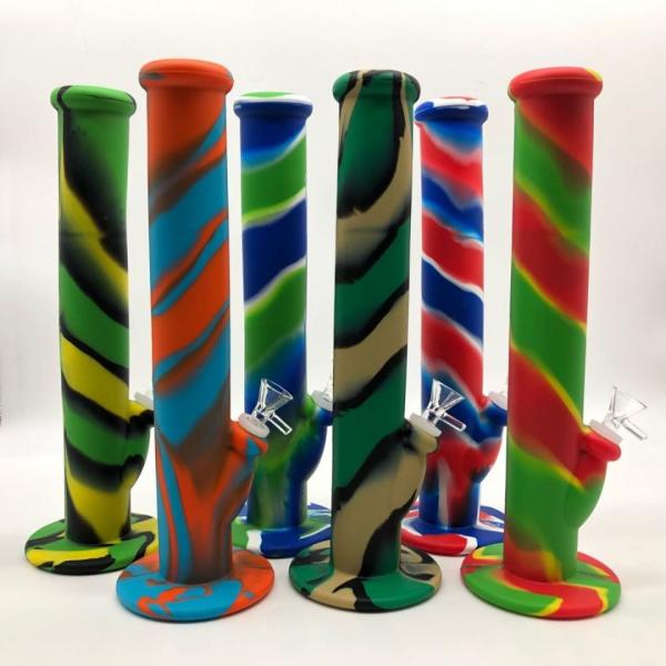 China Smoking Shisha Hookah 11cm Silicone Water Pipe factory