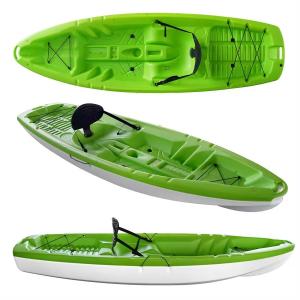 China One Person Plastic Paddle Kayak Fishing Single Seat Sit On Fishing Kayak Sit On Top Kayak Boat Plastic Dropshipping factory