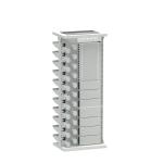 Durable Silver Finish 47U ODF Rack Cabinet for Indoor Network FTTH FTTX Tray
